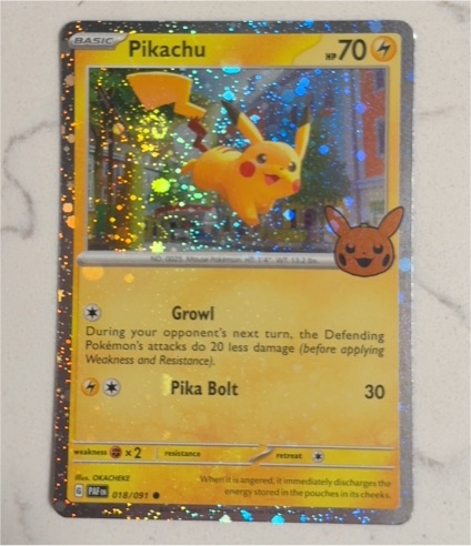 2023 Pokémon McDonald's #006 Pikachu — front