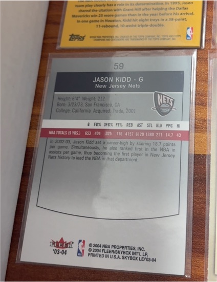 2003-04 Fleer Skybox LE #59 Jason Kidd — front