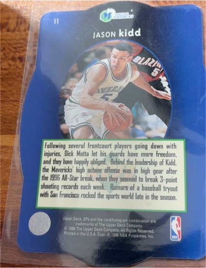 1996-97 Upper Deck SPx #11 Jason Kidd — front
