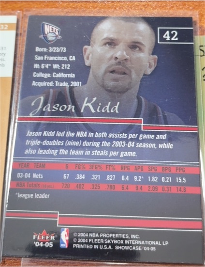 2004 Fleer #42 Jason Kidd — front
