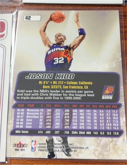 2000 Fleer #42 Jason Kidd — front