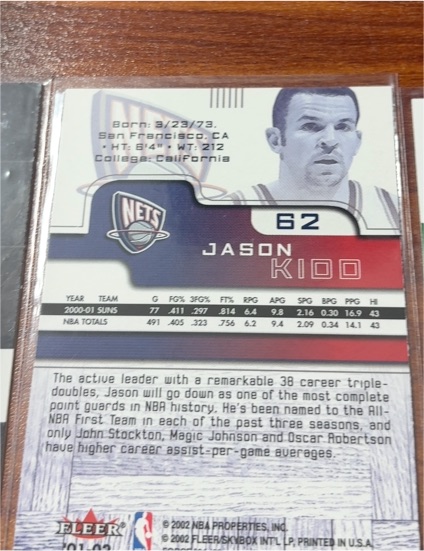 2001-02 Fleer Exclusive #107 Jason Kidd — front
