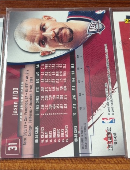 2001-02 Fleer #31 Jason Kidd — front