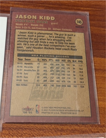 2000-01 Fleer #145 Jason Kidd — front