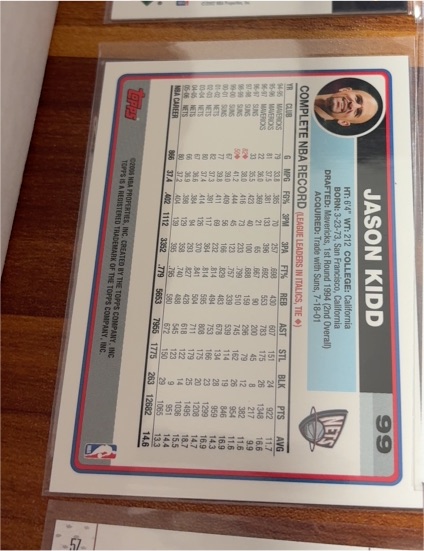 2006-07 Topps #99 Jason Kidd — front