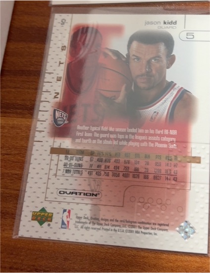2001 Upper Deck #110 Jason Kidd — front
