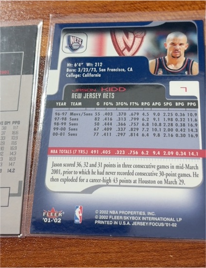2001-02 Fleer #5 Jason Kidd — front