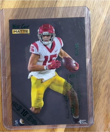 2022 Wild Card Matte #MB-39 Drake London — front