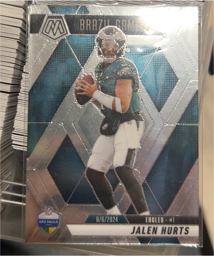 2025 Panini Mosaic Brazil Games #1 Jalen Hurts — front