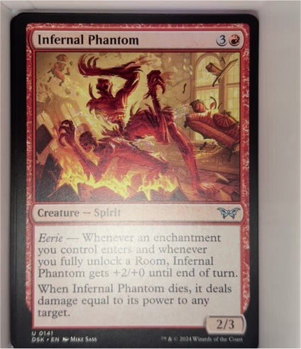 2024 Duskmourn: House of Horror #141 Infernal Phantom — front