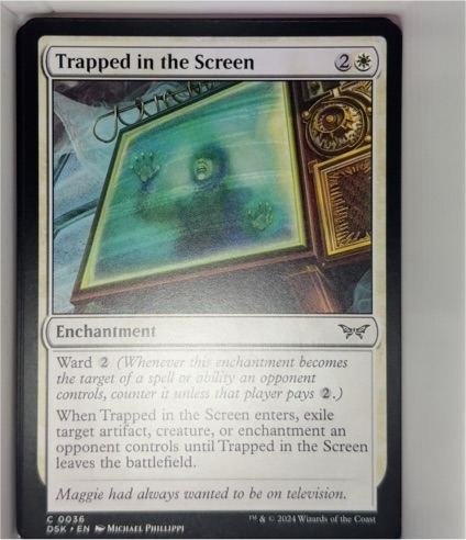 2024 Duskmourn: House of Horror #36 Trapped in the Screen — front