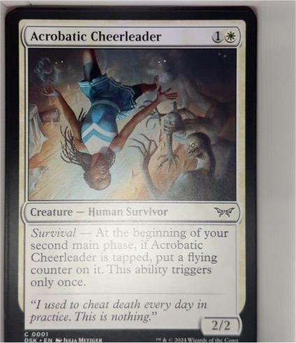 2024 Duskmourn: House of Horror #0001 Acrobatic Cheerleader — front