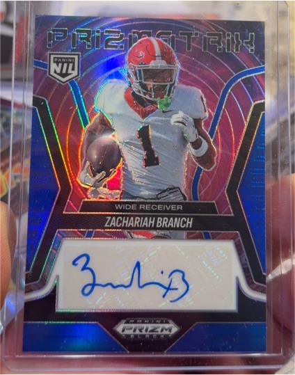 2025 Panini Prizm Black #PS-ZBH Zachariah Branch — front
