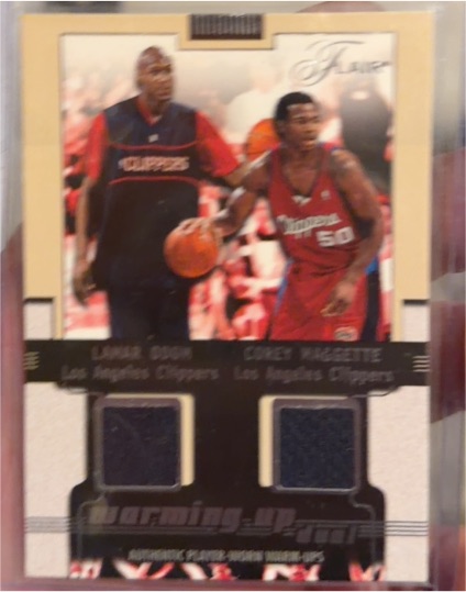 2001-02 Fleer Warming Up Dual #4 Lamar Odom / Corey Maggette — front