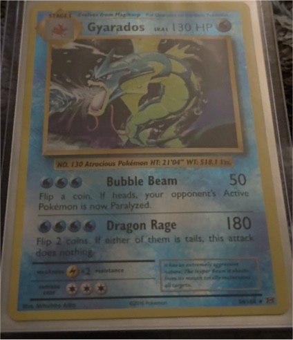 1995 Pokémon Base Set #6 Gyarados — front