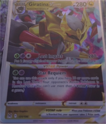2022 Pokémon TCG Lost Origin #131 Giratina VSTAR — front