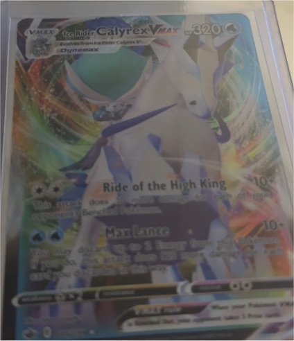 2021 Pokémon Chilling Reign #046 Ice Rider Calyrex VMAX — front