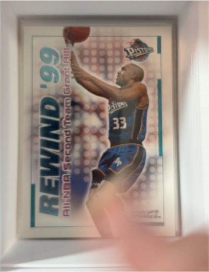 1999-00 SkyBox Impact #21 RN Grant Hill Rewind '99 — front