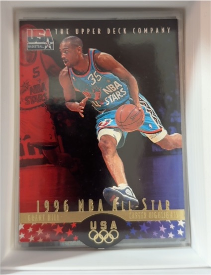1996 Upper Deck USA #7 Grant Hill Detroit Pistons USA NBA All-Star — front