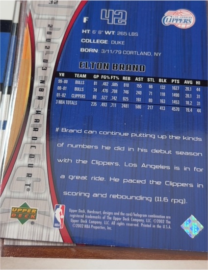 2002 Upper Deck #42 Elton Brand — front