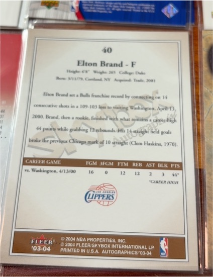 2003-04 Fleer #40 Elton Brand — front