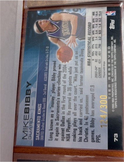 2004-05 Topps Luxury Box Tier Reserved #73 Mike Bibby — front
