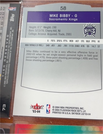 2003-04 Fleer #58 Mike Bibby — front