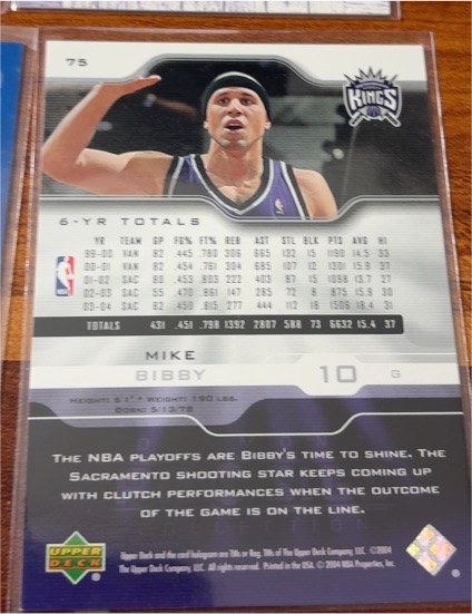 2004-05 Upper Deck #75 Mike Bibby — front
