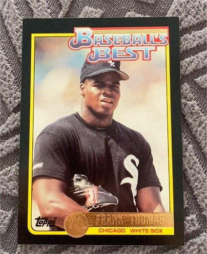 1992 Topps McDonald's Baseball's Best #25 Frank Thomas — front