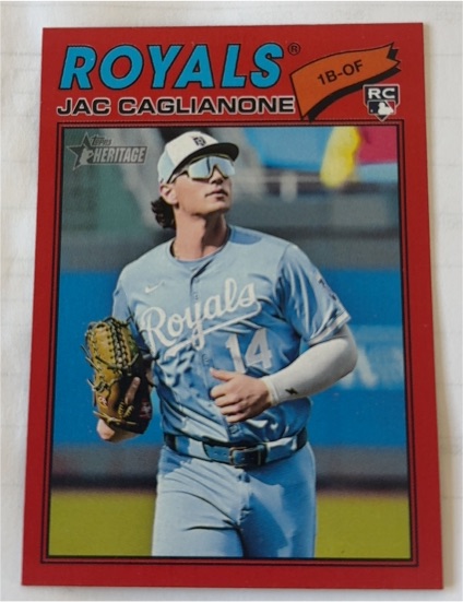 2026 Topps Heritage #136 Jac Caglianone — front