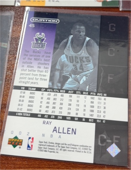 2002-03 Upper Deck Ovation #45 Ray Allen — front