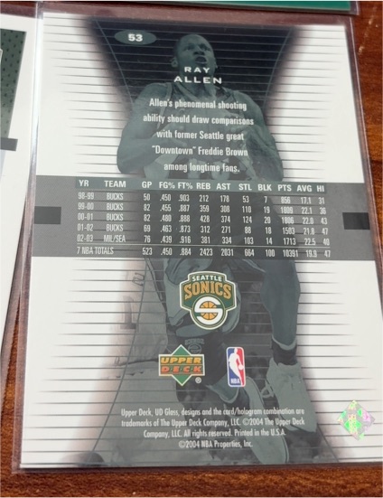 2004 Upper Deck #80 Ray Allen — front