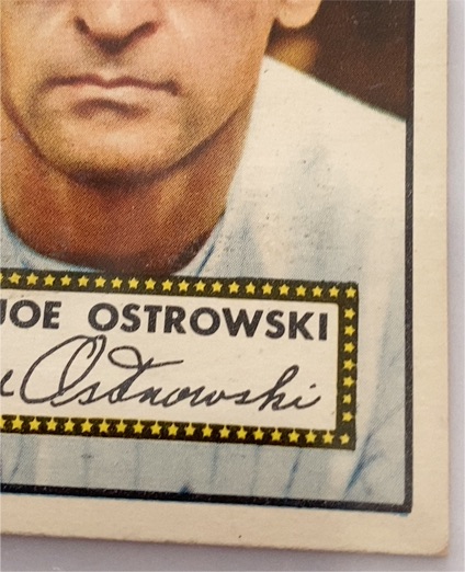 1952 Topps #206 Joe Ostrowski — front