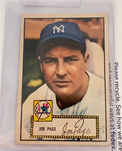 1952 Topps #48 Joe Page — front