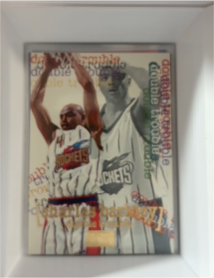 1996-97 SkyBox Premium #260 Charles Barkley Double Trouble Houston Rockets — front