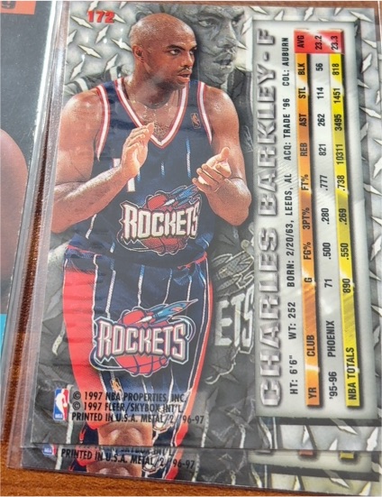 1999-00 Fleer Skybox Metal #172 Charles Barkley — front