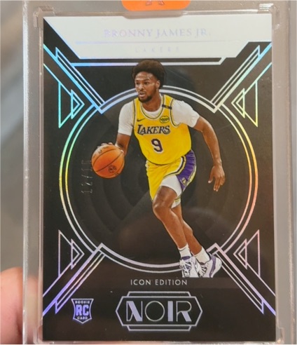 2024-25 Panini Noir Icon Edition #171 Bronny James Jr. — front