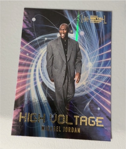 2023 Skybox Metal Universe Champions #HV-1 Michael Jordan High Voltage — front