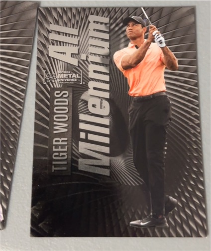 2023 Skybox Metal Universe Champions #102 Tiger Woods All Millennium — front