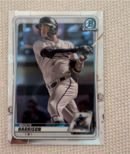 2020 Bowman Chrome Prospects #BCP-156 Monte Harrison — front