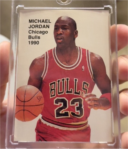 1990 Wasatch Basketball #3 Michael Jordan — front