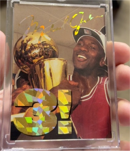 1993 Sports Edition Michael Jordan #31 3rd Championship Gold Foil — front