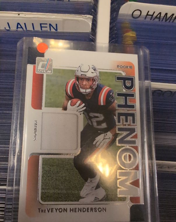 2025 Donruss #RPJ-THN TreVeyon Henderson Rookie Phenom Patch Jersey — front