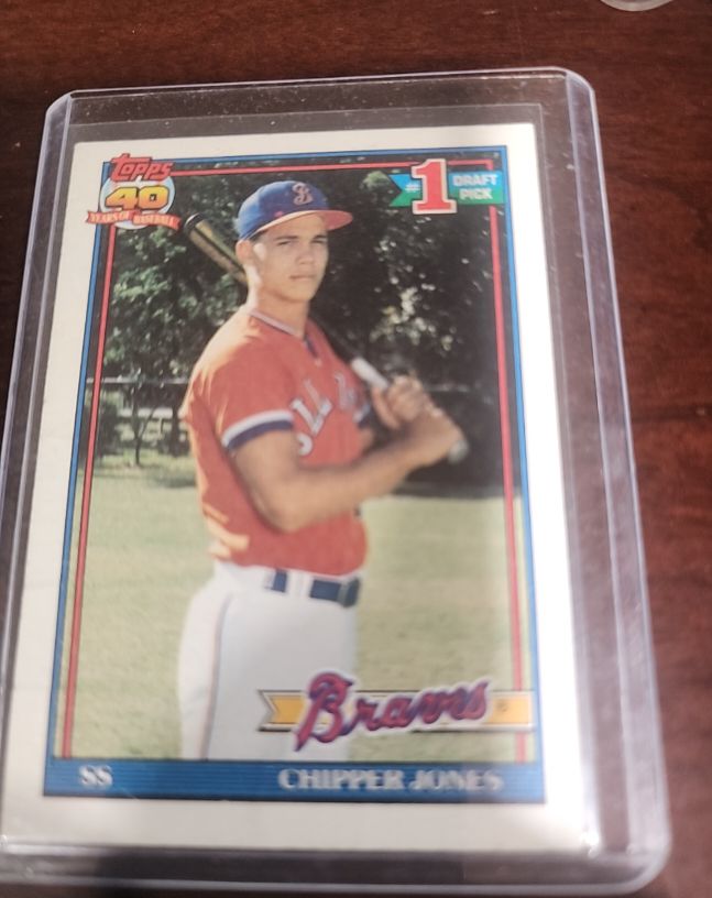 1991 Topps #333 Chipper Jones — front