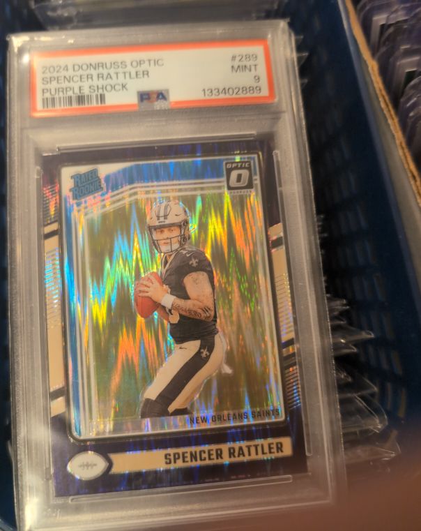 2024 Donruss Optic #289 Spencer Rattler Purple Shock — front