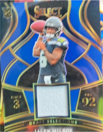 2025 Panini Select Draft Selections #DSM-JME Jalen Milroe — front