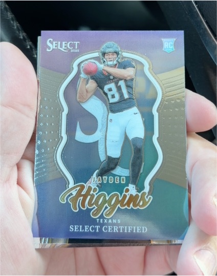 2025 Panini Select #19 Jayden Higgins Select Certified Rookie — front