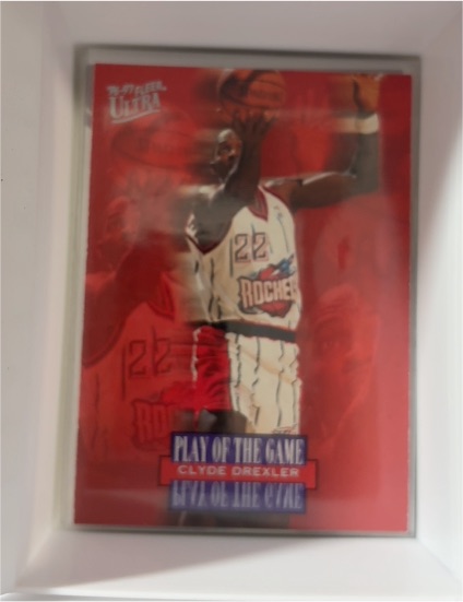1996-97 Fleer Ultra #289 Clyde Drexler Play of the Game — front