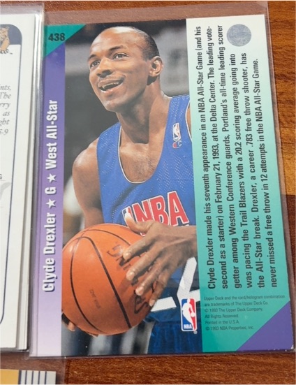 1993 Upper Deck #438 Clyde Drexler G West All-Star — front