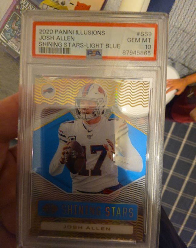 2020 Panini Illusions #SS9 Josh Allen Shining Stars Light Blue — front
